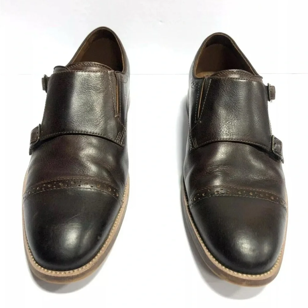 Aldo, Unerrallan, Men’s Brown Leather Oxford Dress Shoes, Size 10.5M